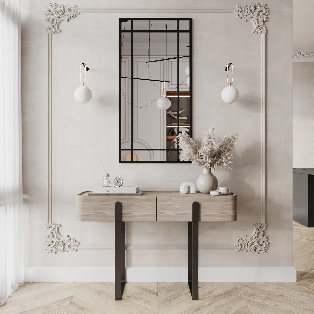 MZF-9778 Зеркало ЛОФТ, цвет белый, 1600х900