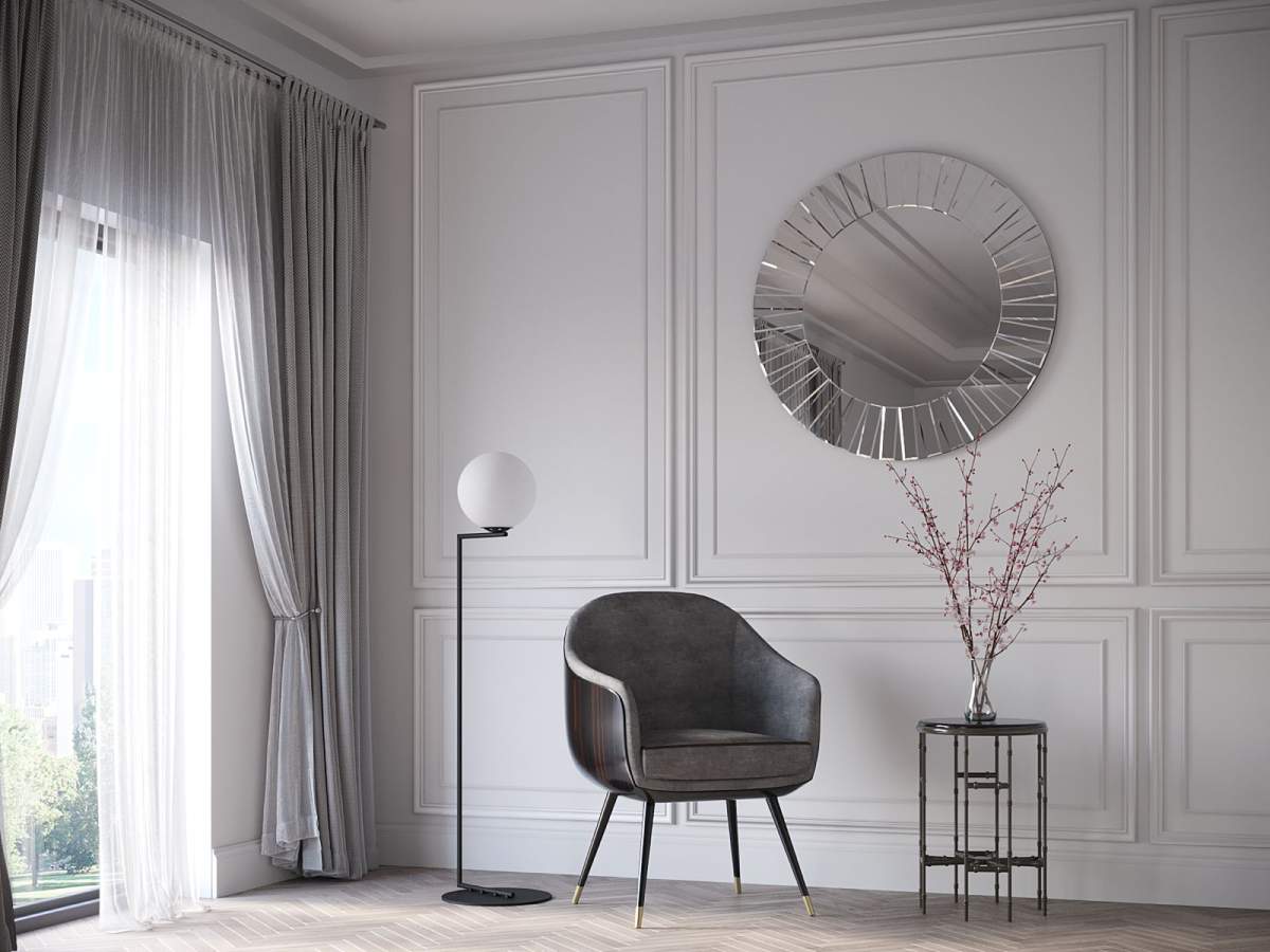 MZF-D006 Зеркало на ДСП 16мм, D1200